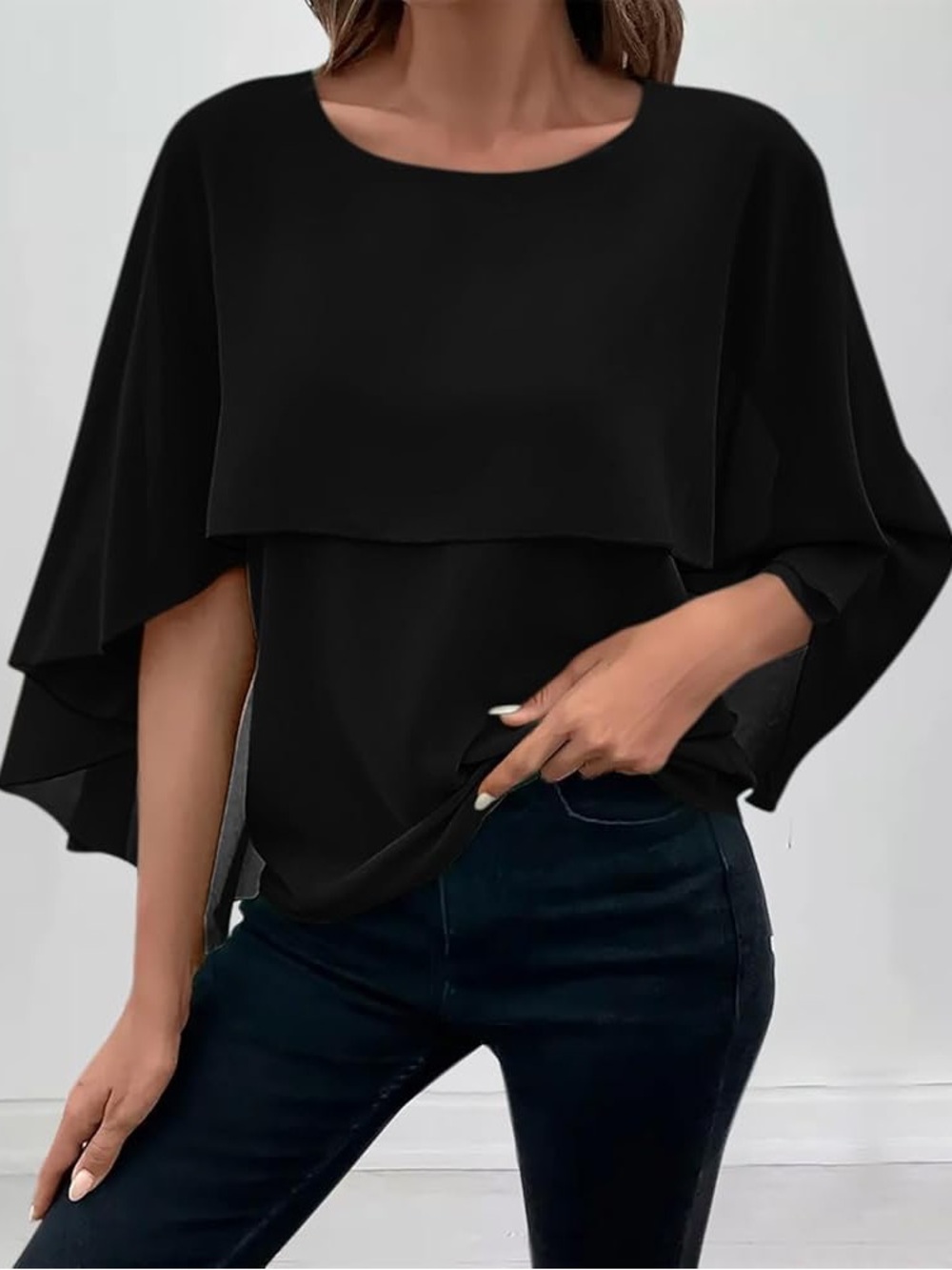 Stark X Anthropologie black BOHO
Romantic Artsy Top Blouse Size
Medium MADE USA
